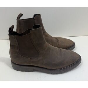 Thursday Boots Legend Safari Chelsea Boots Suede Brown Leather Nubuck Mens 12.5